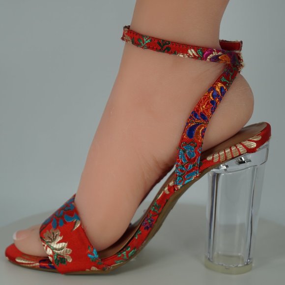 ROGUE Helium "UPRIGHT-03S" Round Heel Sandal Pump Sz7 (37) 7.5 READ - Picture 12 of 15